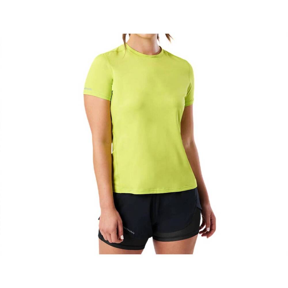 NEW NATHAN SPORTS sprinter tee in bright lime